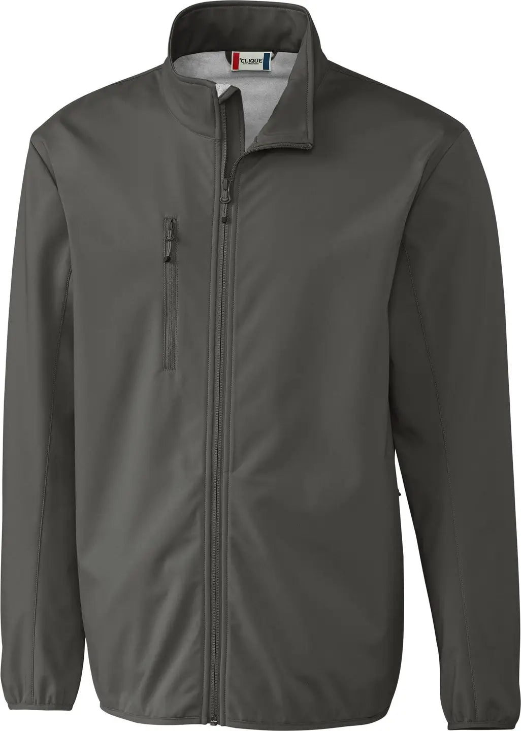 Clique Mqo00065 Trail Eco Stretch Softshell Full Zip Mens Jacket - Pure Slate