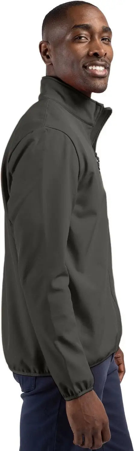 Clique Mqo00065 Trail Eco Stretch Softshell Full Zip Mens Jacket - Pure Slate