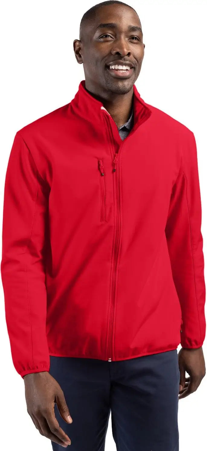 Clique Mqo00065 Trail Eco Stretch Softshell Full Zip Mens Jacket - Red - Adult s