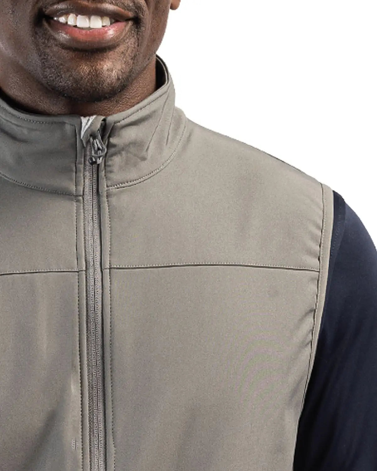 Clique Mqo00068 Trail Eco Stretch Softshell Full Zip Mens Vest - Pure Slate