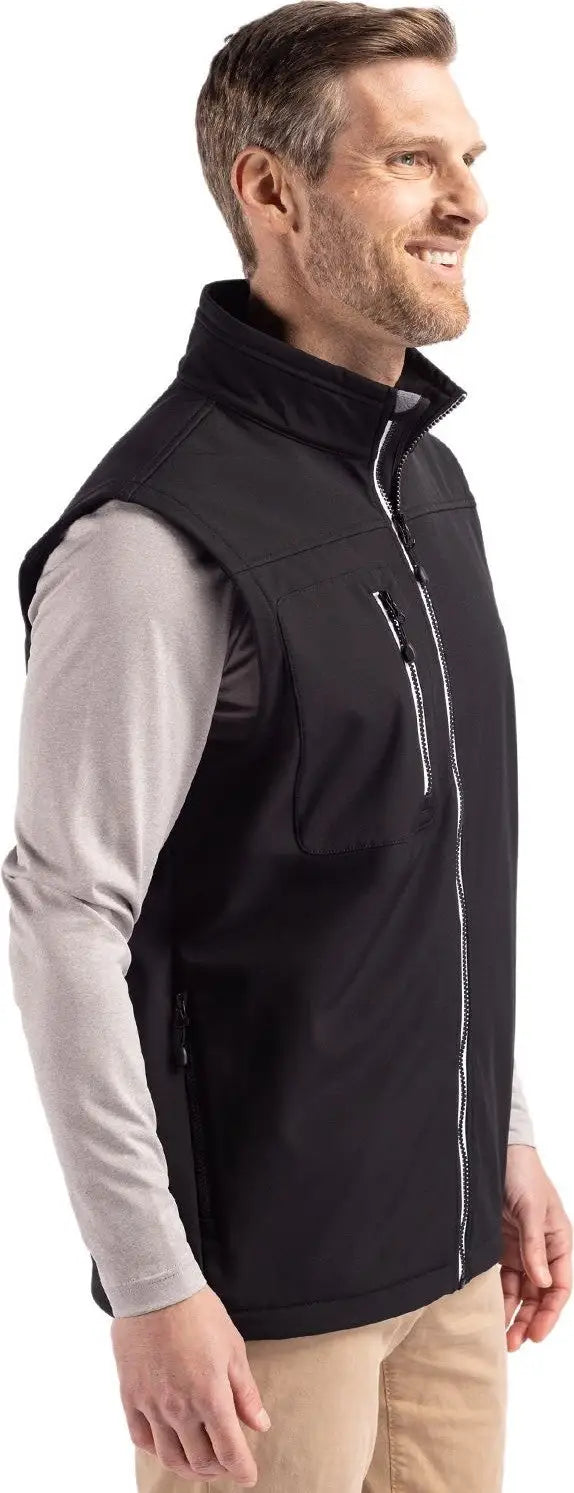 Clique Mqo00076 Telemark Eco Stretch Softshell Mens Vest - Black