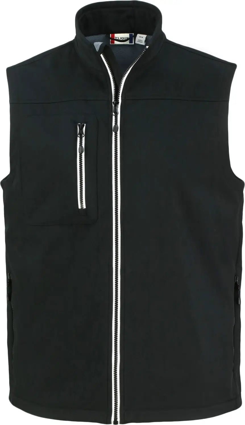 Clique Mqo00076 Telemark Eco Stretch Softshell Mens Vest - Black