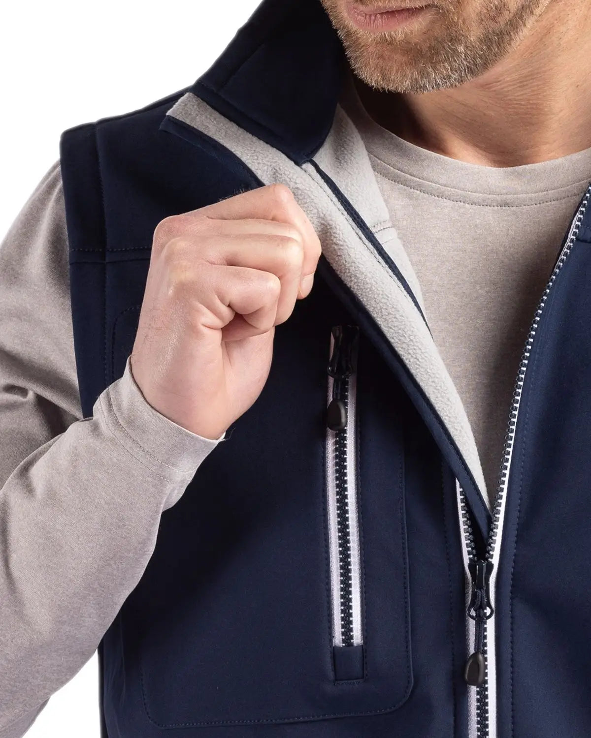 Clique Mqo00076 Telemark Eco Stretch Softshell Mens Vest - Dark Navy
