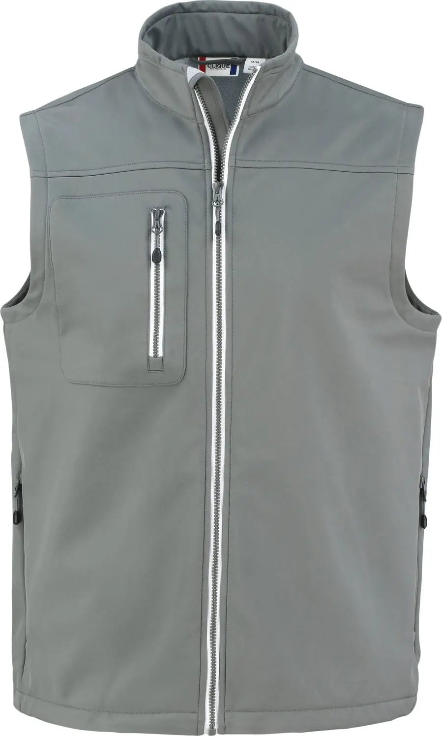 Clique Mqo00076 Telemark Eco Stretch Softshell Mens Vest - Pure Slate