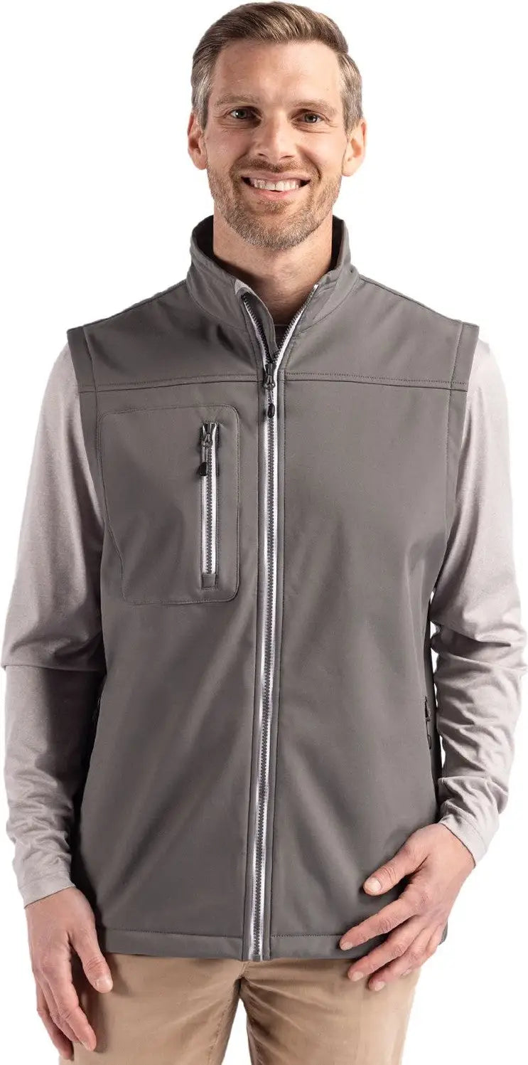 Clique Mqo00076 Telemark Eco Stretch Softshell Mens Vest - Pure Slate - Adult s