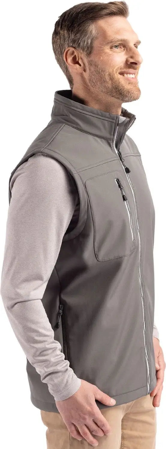Clique Mqo00076 Telemark Eco Stretch Softshell Mens Vest - Pure Slate