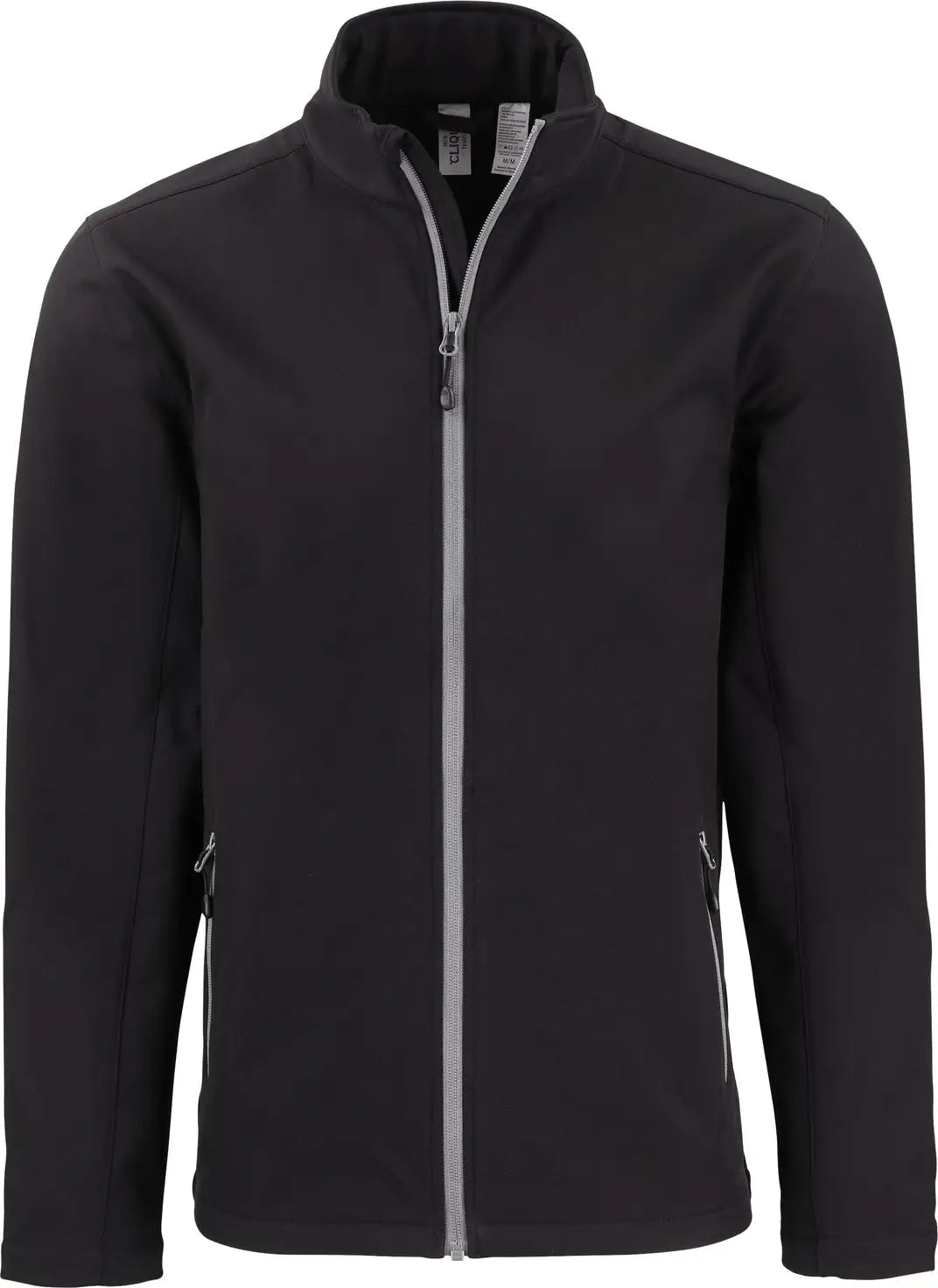 Clique Mqo00077 Tempo Stretch Full Zip Mens Softshell Jacket - Black Pure Slate