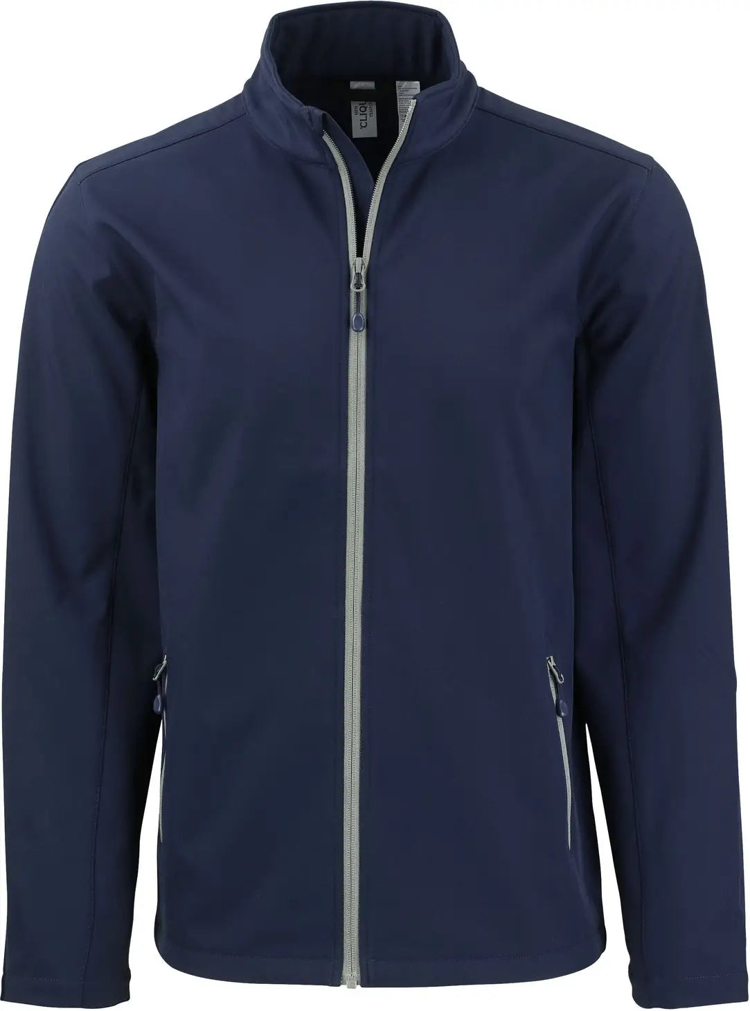 Clique Mqo00077 Tempo Stretch Full Zip Mens Softshell Jacket - Dark Navy Pure Slate