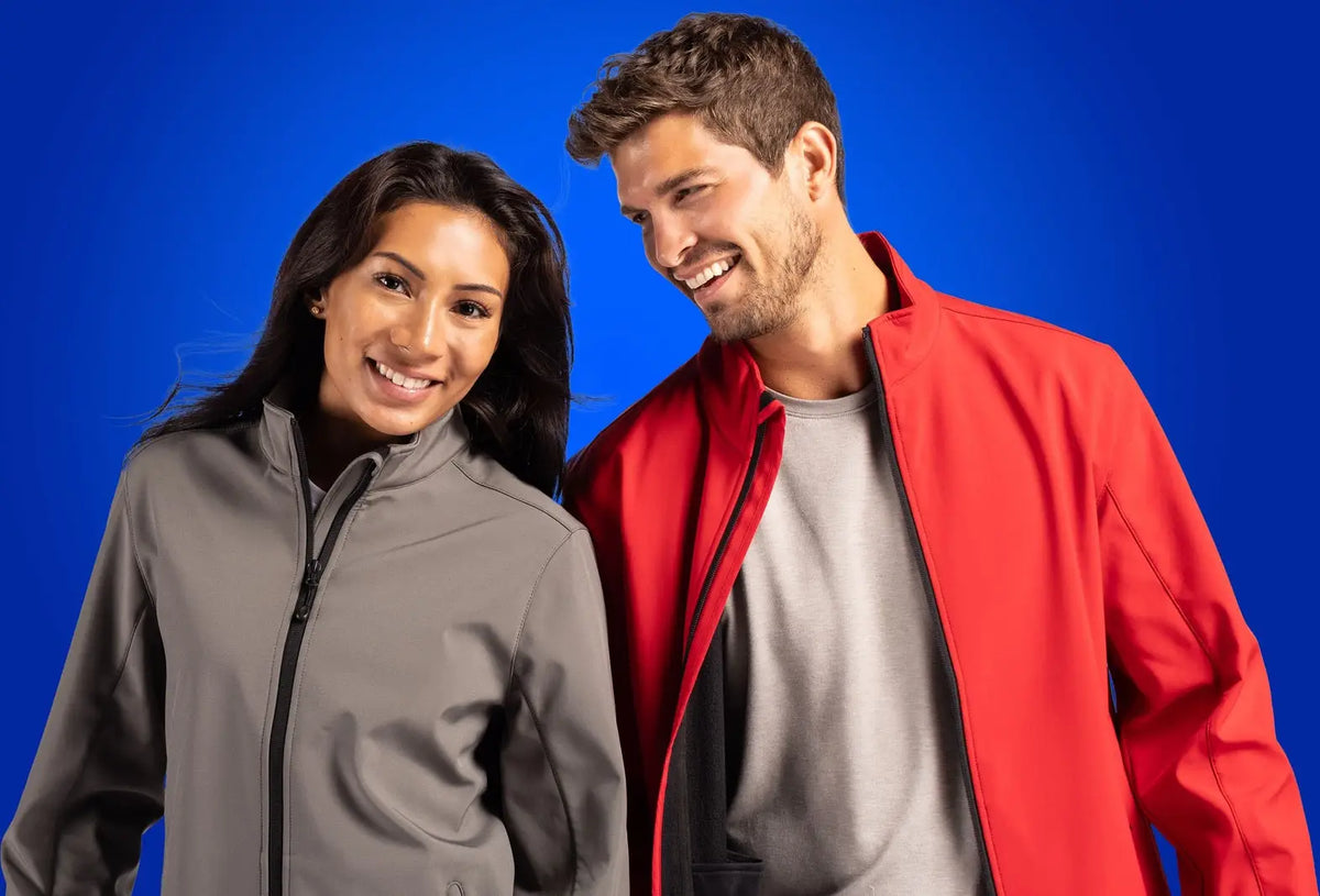 Clique Mqo00077 Tempo Stretch Full Zip Mens Softshell Jacket - Red Black