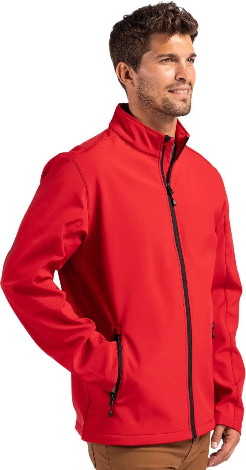 Clique Mqo00077 Tempo Stretch Full Zip Mens Softshell Jacket - Red Black
