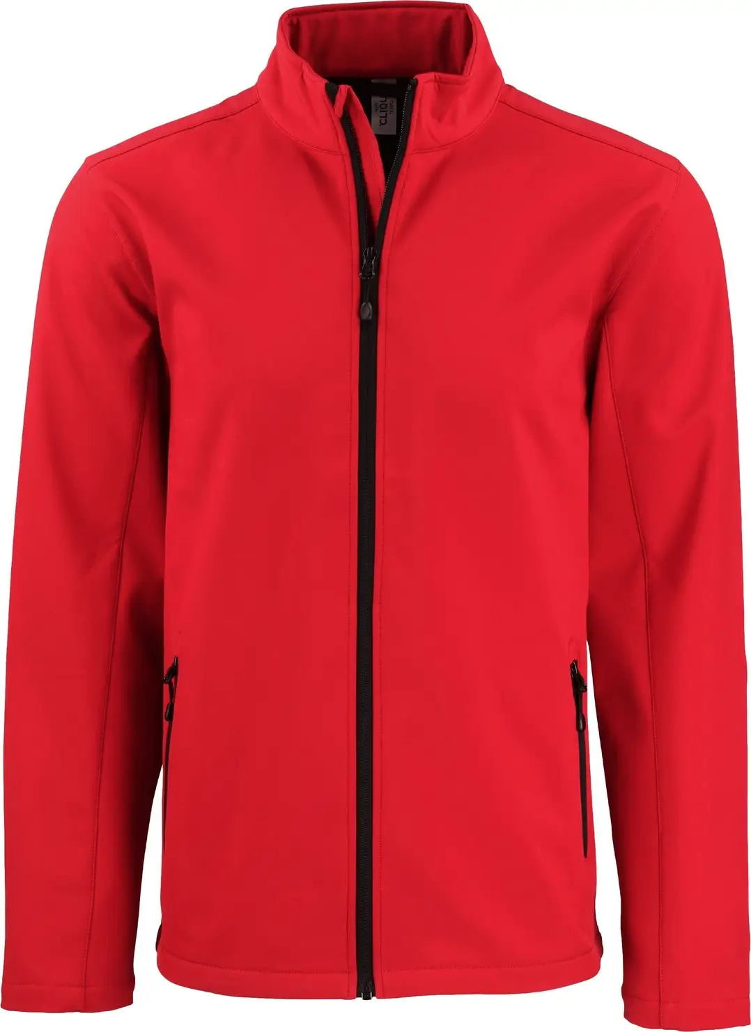 Clique Mqo00077 Tempo Stretch Full Zip Mens Softshell Jacket - Red Black