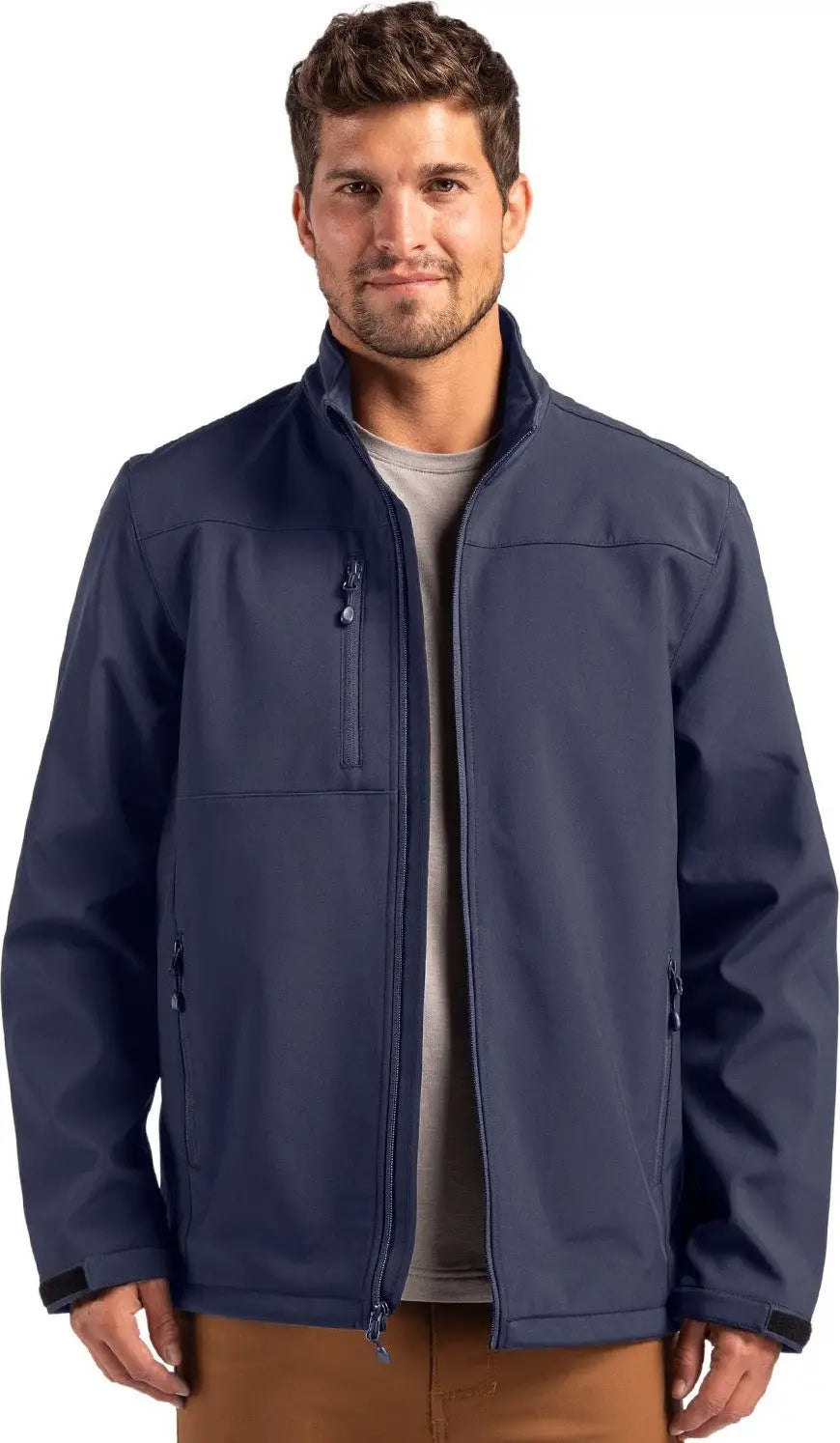 Clique Mqo00078 Tempest Waterproof Full Zip Mens Softshell Jacket - Dark Navy