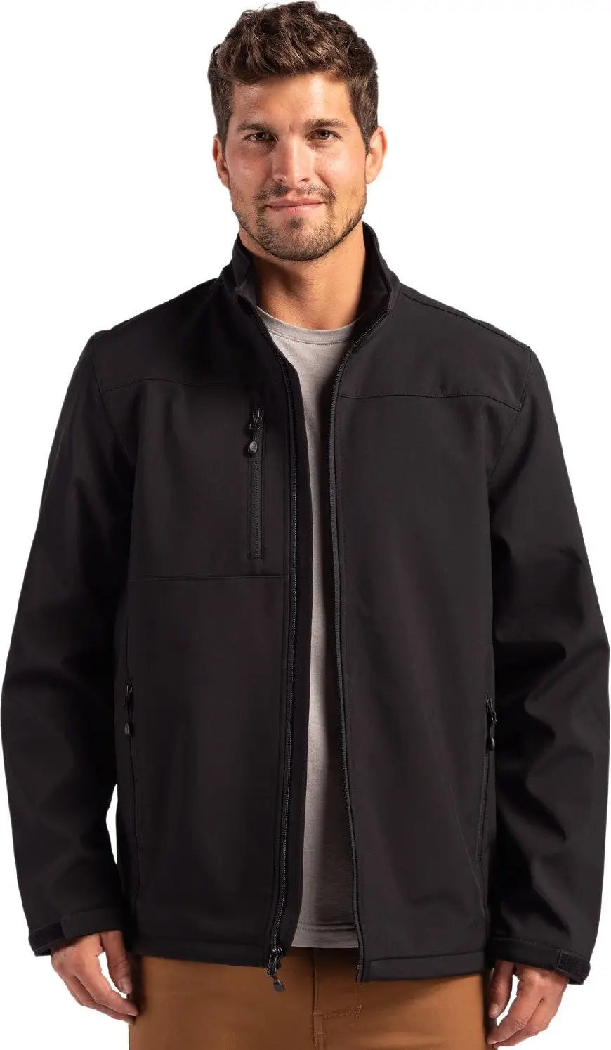 Clique Mqo00078 Tempest Waterproof Full Zip Mens Softshell Jacket - Black
