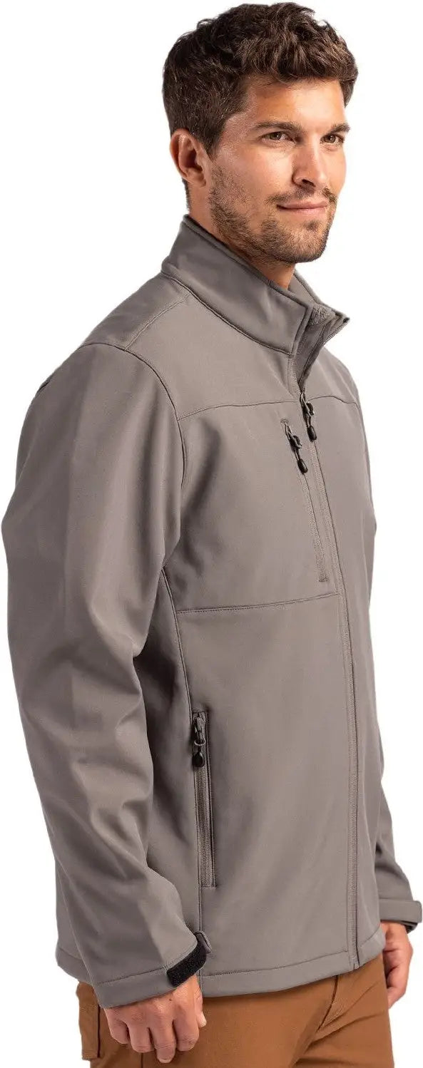 Clique Mqo00078 Tempest Waterproof Full Zip Mens Softshell Jacket - Pure Slate
