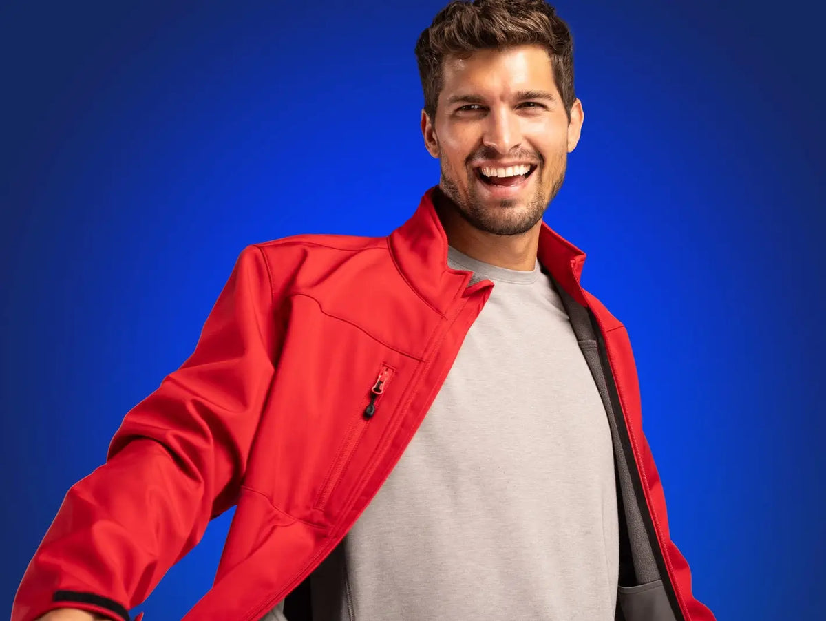 Clique Mqo00078 Tempest Waterproof Full Zip Mens Softshell Jacket - Red