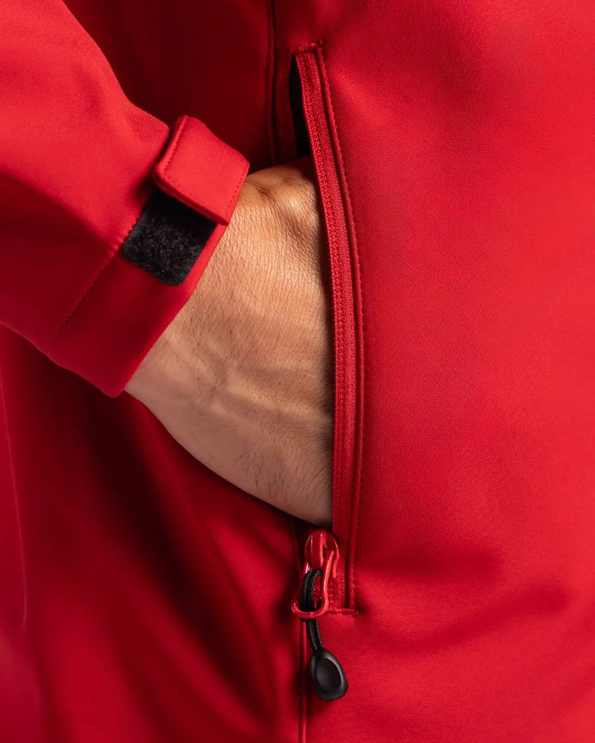 Clique Mqo00078 Tempest Waterproof Full Zip Mens Softshell Jacket - Red