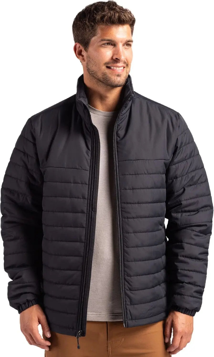 Clique Mqo00079 Elevation Eco Full Zip Mens Puffer Jacket - Black - Adult s