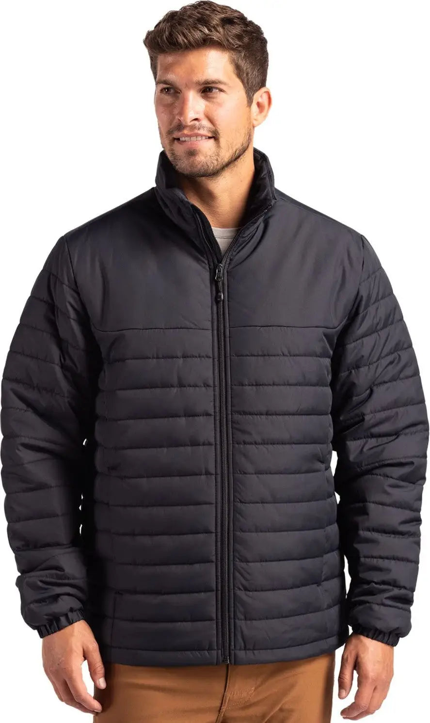 Clique Mqo00079 Elevation Eco Full Zip Mens Puffer Jacket - Black