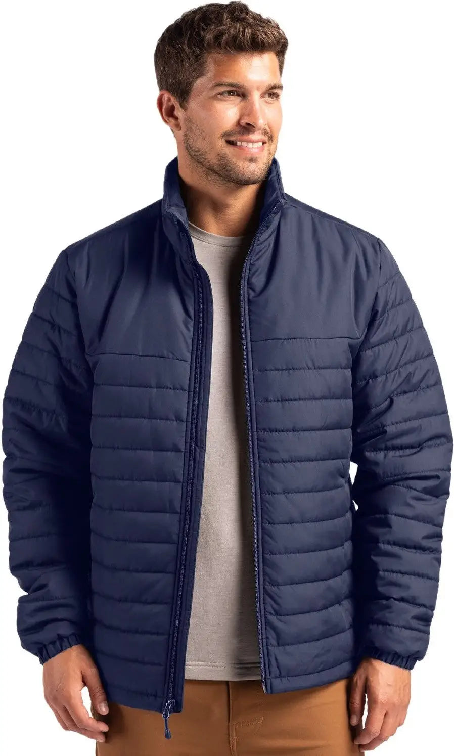 Clique Mqo00079 Elevation Eco Full Zip Mens Puffer Jacket - Dark Navy