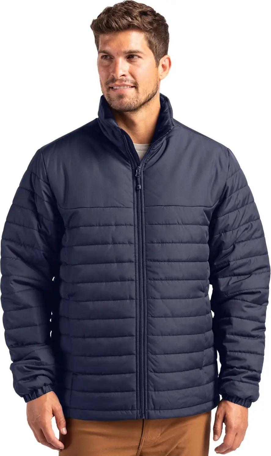 Clique Mqo00079 Elevation Eco Full Zip Mens Puffer Jacket - Dark Navy - Adult s