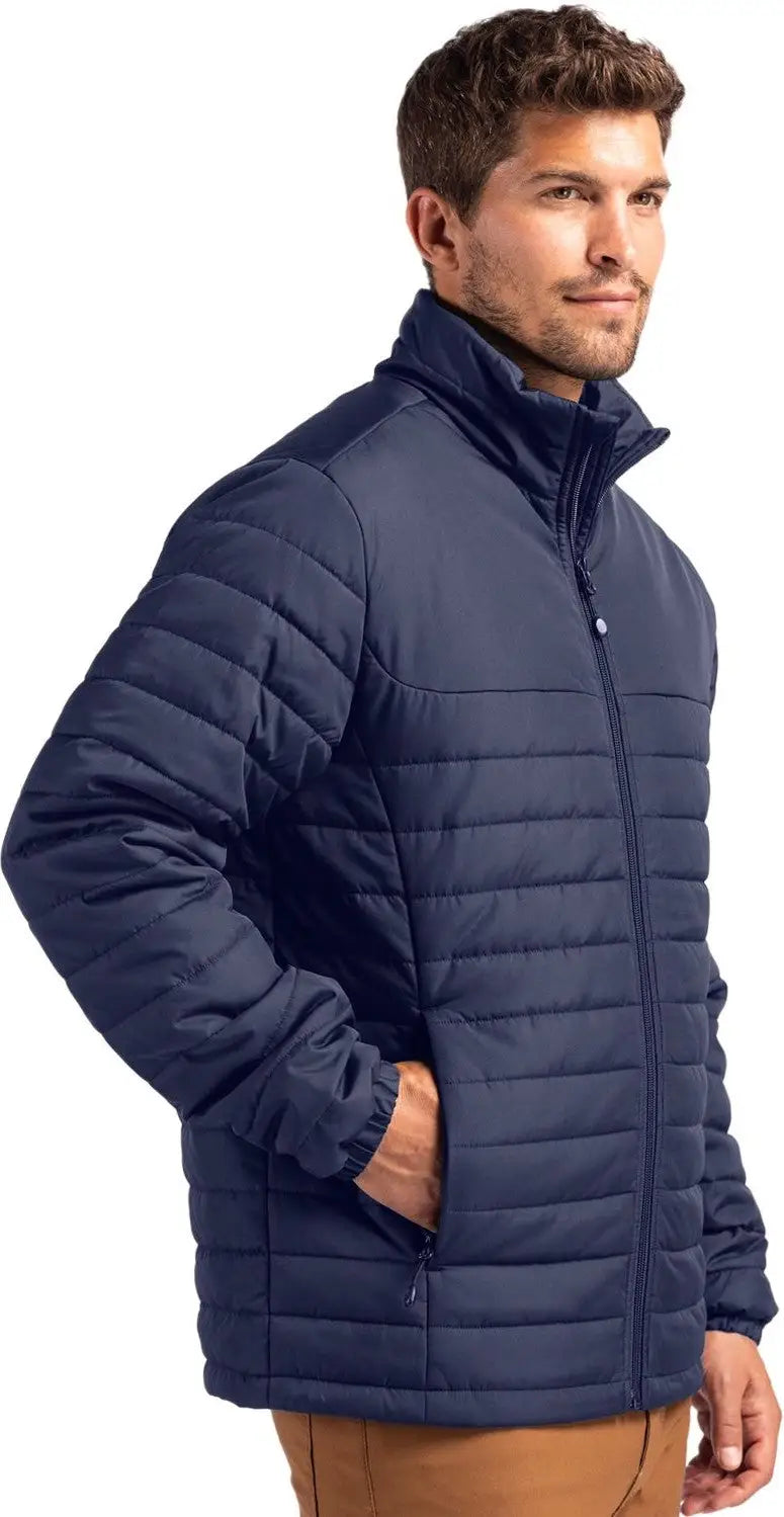 Clique Mqo00079 Elevation Eco Full Zip Mens Puffer Jacket - Dark Navy