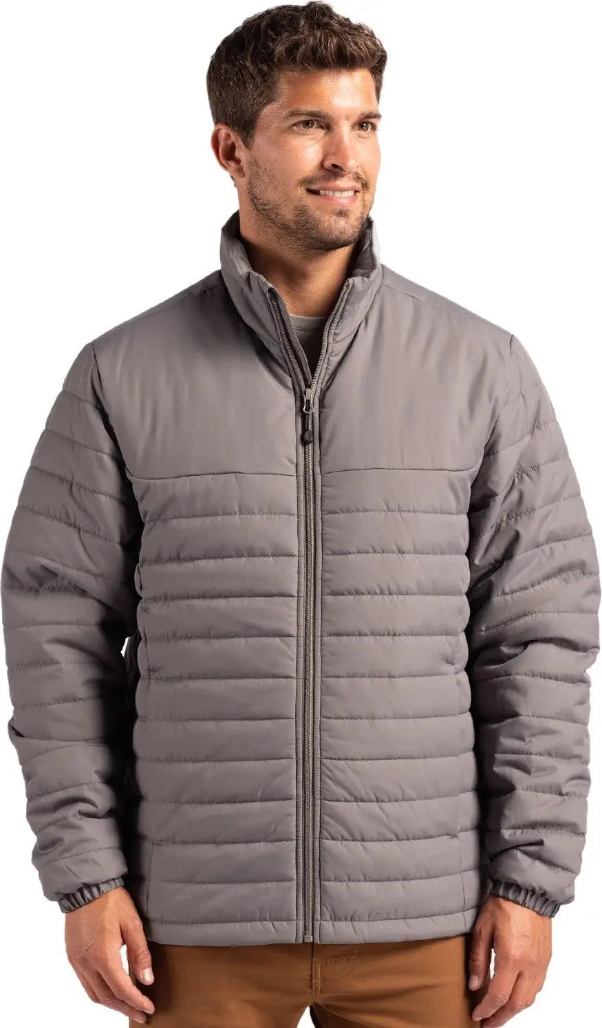 Clique Mqo00079 Elevation Eco Full Zip Mens Puffer Jacket - Pure Slate - Adult s