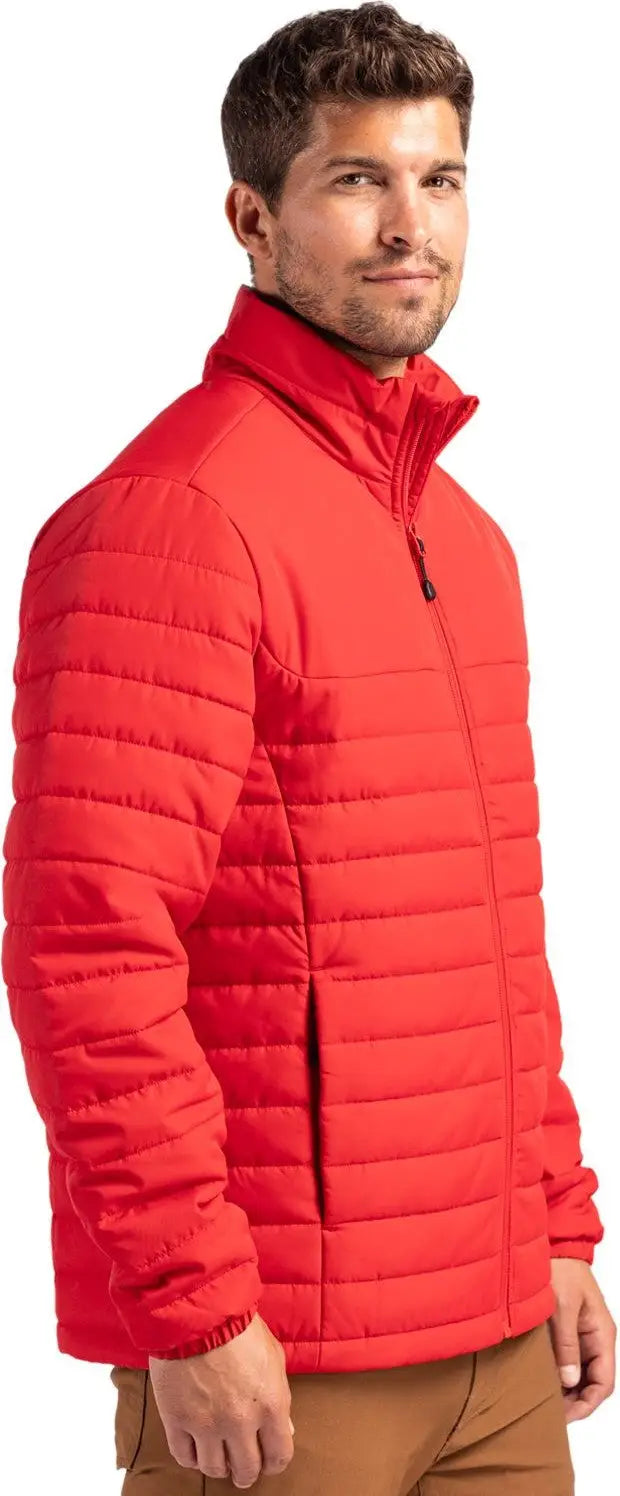 Clique Mqo00079 Elevation Eco Full Zip Mens Puffer Jacket - Red
