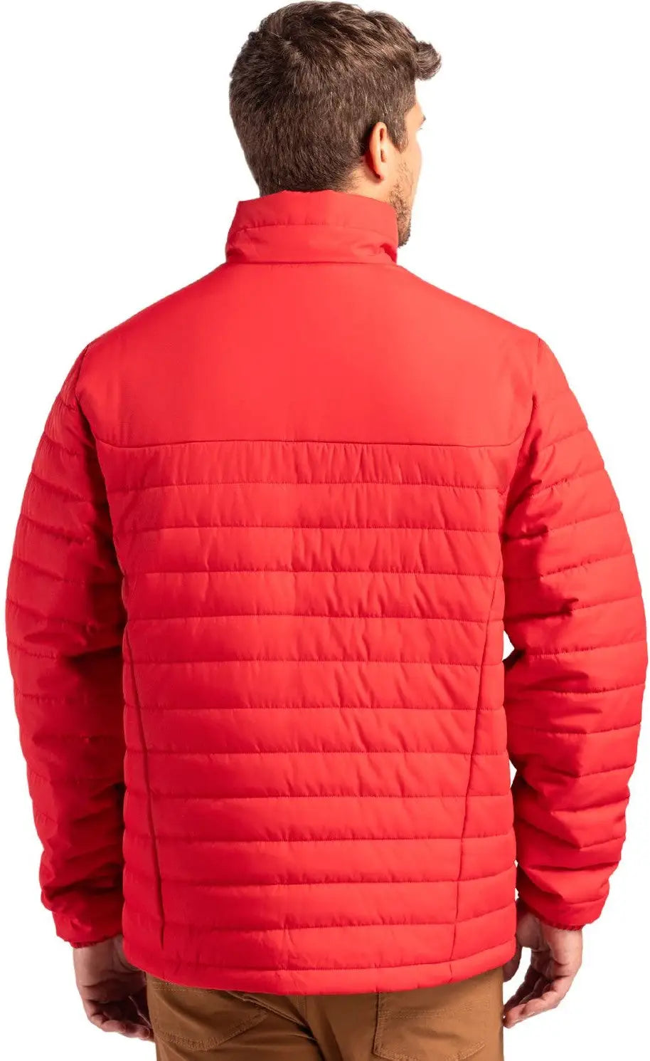 Clique Mqo00079 Elevation Eco Full Zip Mens Puffer Jacket - Red