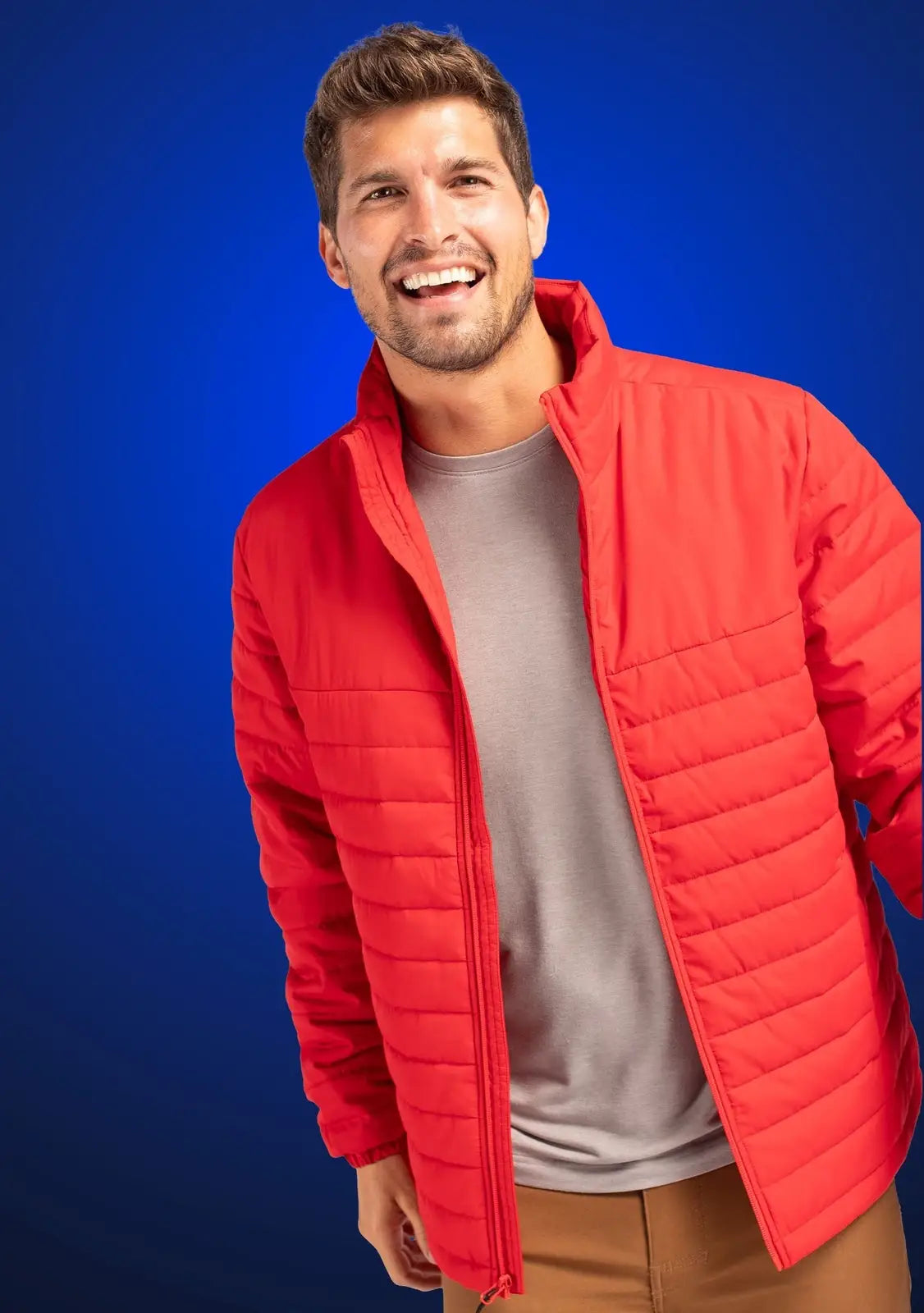 Clique Mqo00079 Elevation Eco Full Zip Mens Puffer Jacket - Red