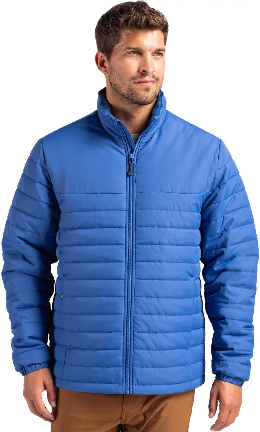 Clique Mqo00079 Elevation Eco Full Zip Mens Puffer Jacket - Royal Blue - Adult s