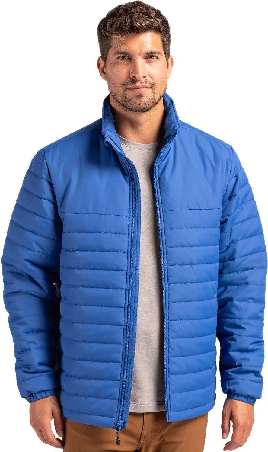 Clique Mqo00079 Elevation Eco Full Zip Mens Puffer Jacket - Royal Blue