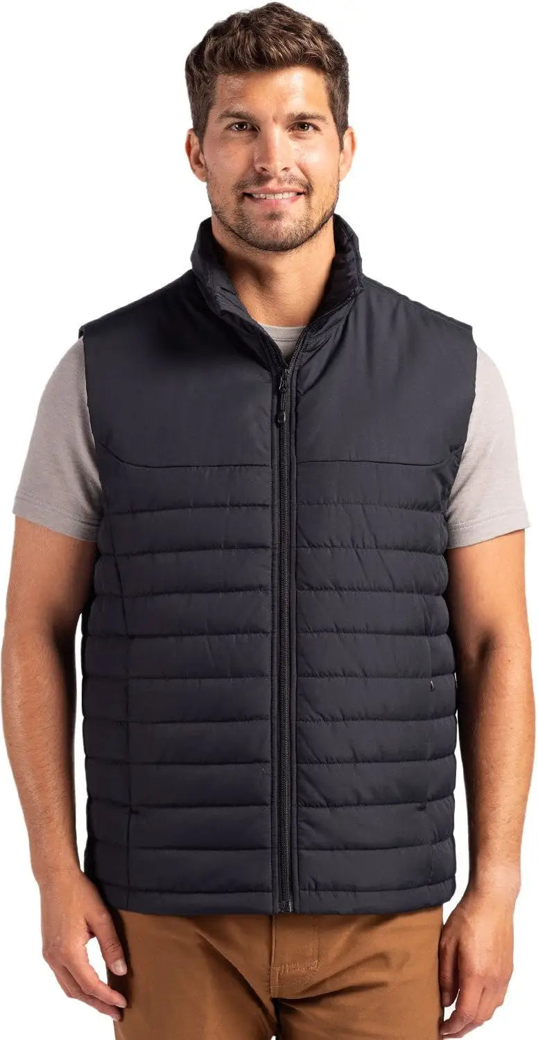 Clique Mqo00080 Elevation Eco Full Zip Mens Puffer Vest - Black - Adult s
