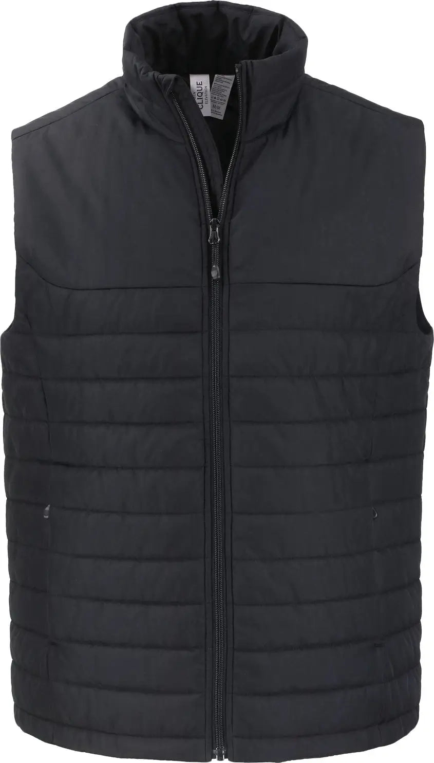 Clique Mqo00080 Elevation Eco Full Zip Mens Puffer Vest - Black