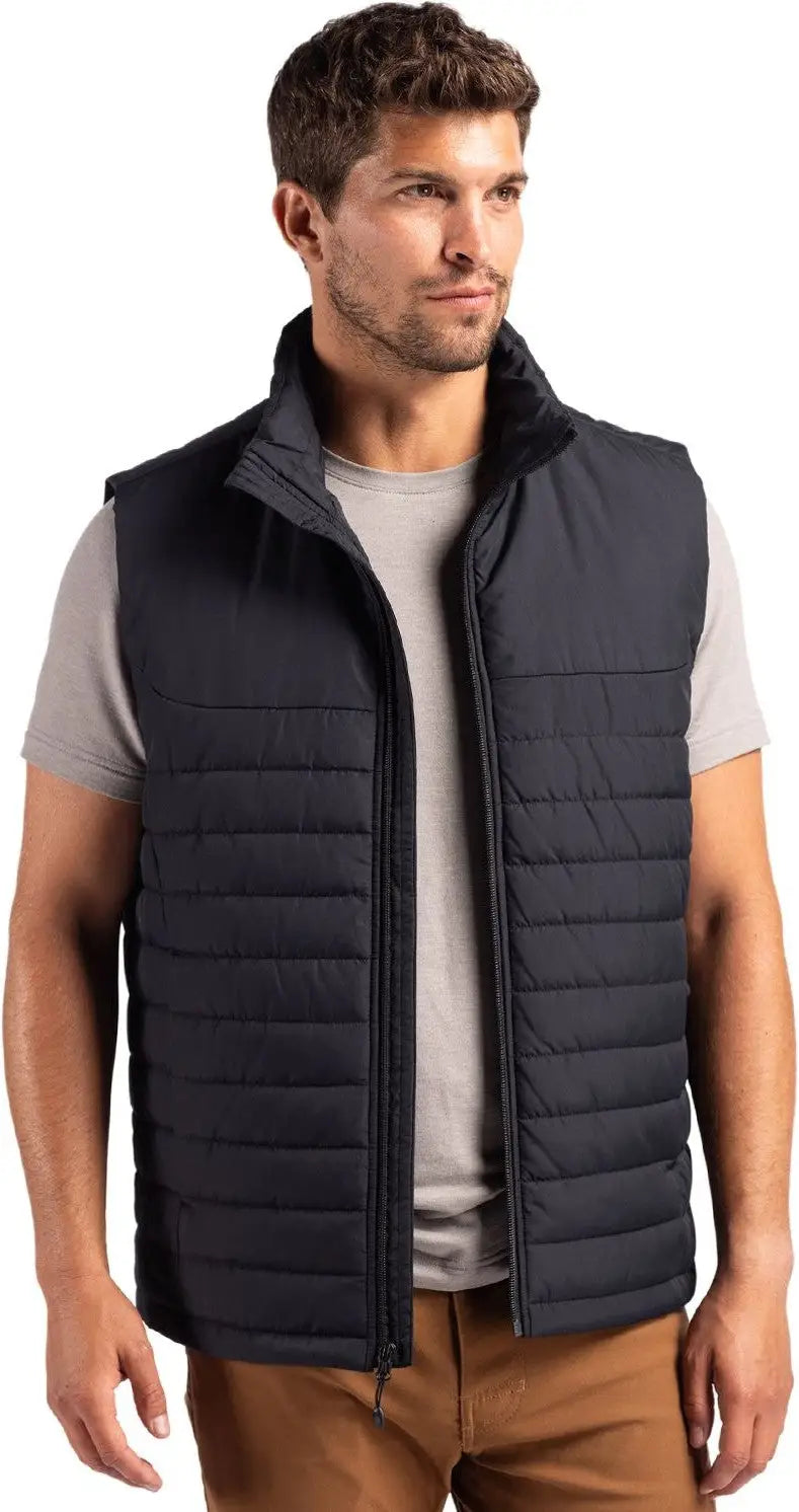 Clique Mqo00080 Elevation Eco Full Zip Mens Puffer Vest - Black