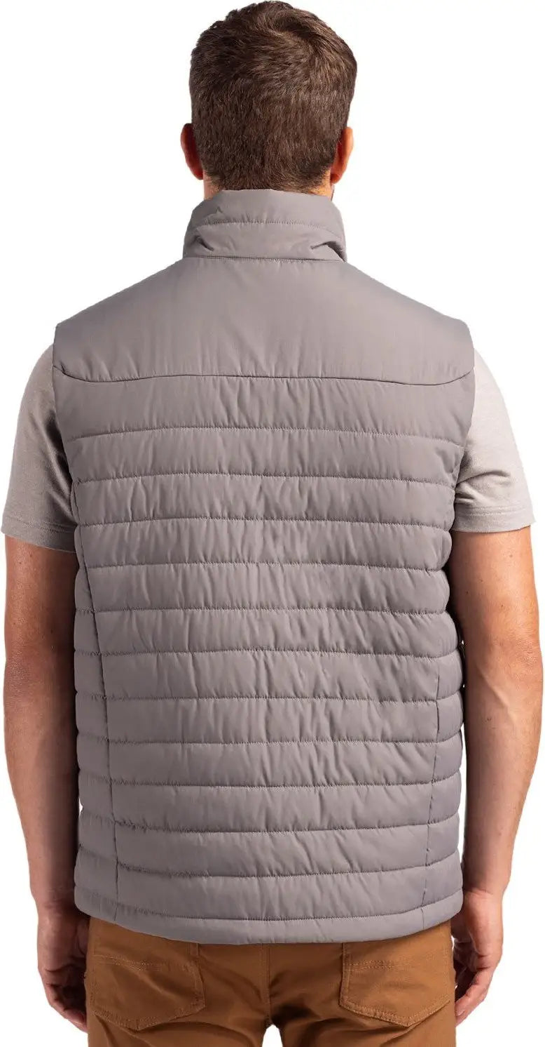 Clique Mqo00080 Elevation Eco Full Zip Mens Puffer Vest - Pure Slate