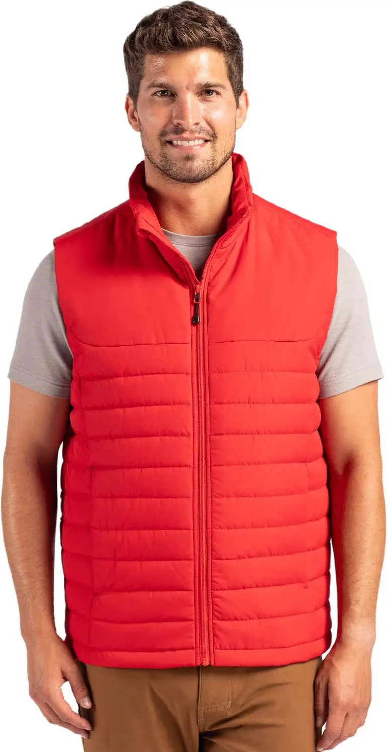 Clique Mqo00080 Elevation Eco Full Zip Mens Puffer Vest - Red - Adult s