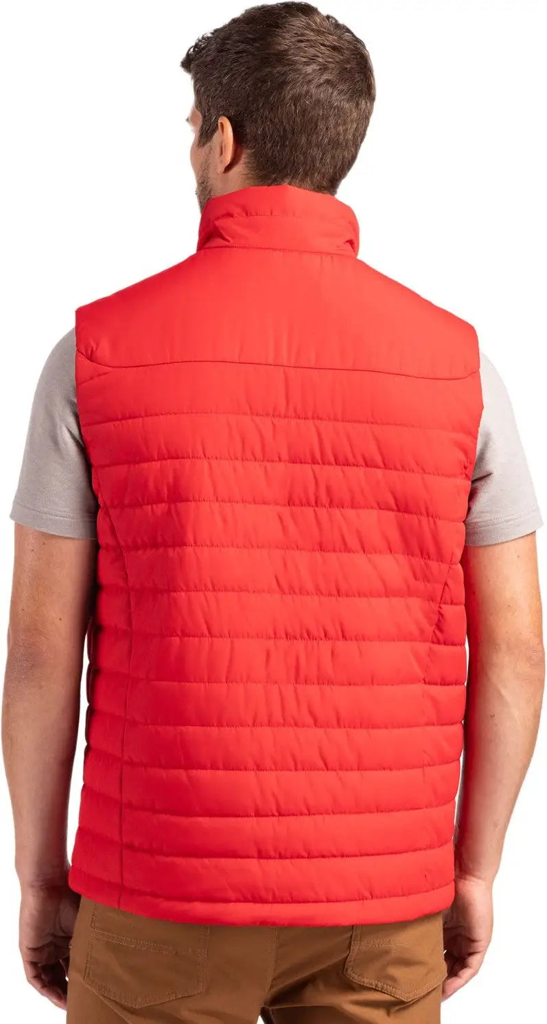 Clique Mqo00080 Elevation Eco Full Zip Mens Puffer Vest - Red