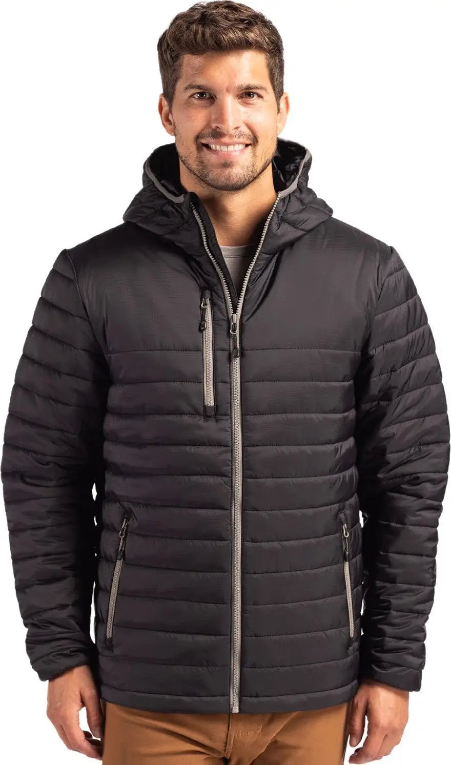 Clique Mqo00081 Valhalla Full Zip Mens Puffer Jacket - Black - Adult s