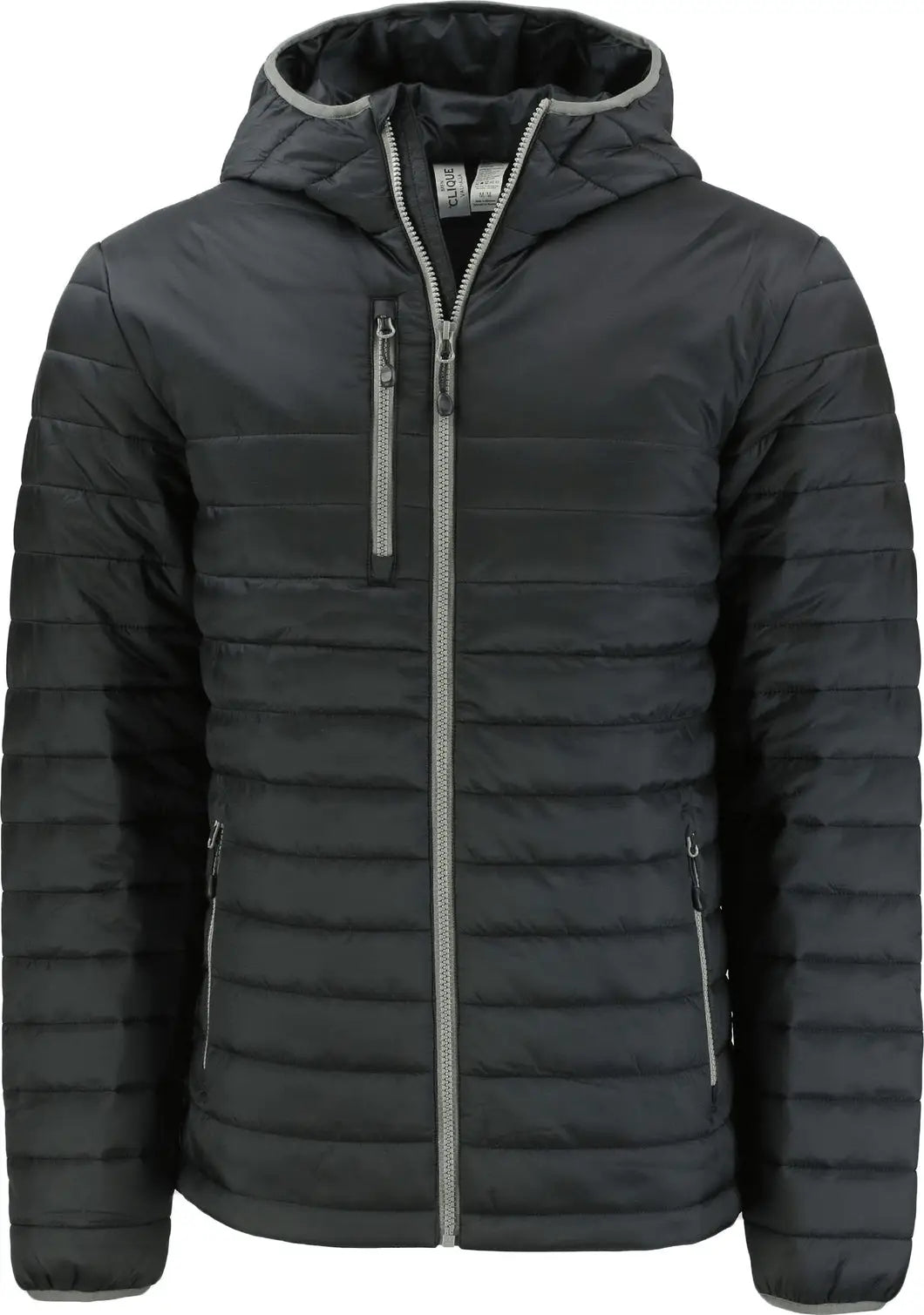 Clique Mqo00081 Valhalla Full Zip Mens Puffer Jacket - Black