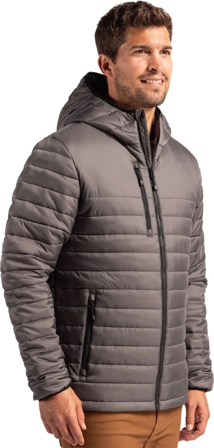 Clique Mqo00081 Valhalla Full Zip Mens Puffer Jacket - Pure Slate