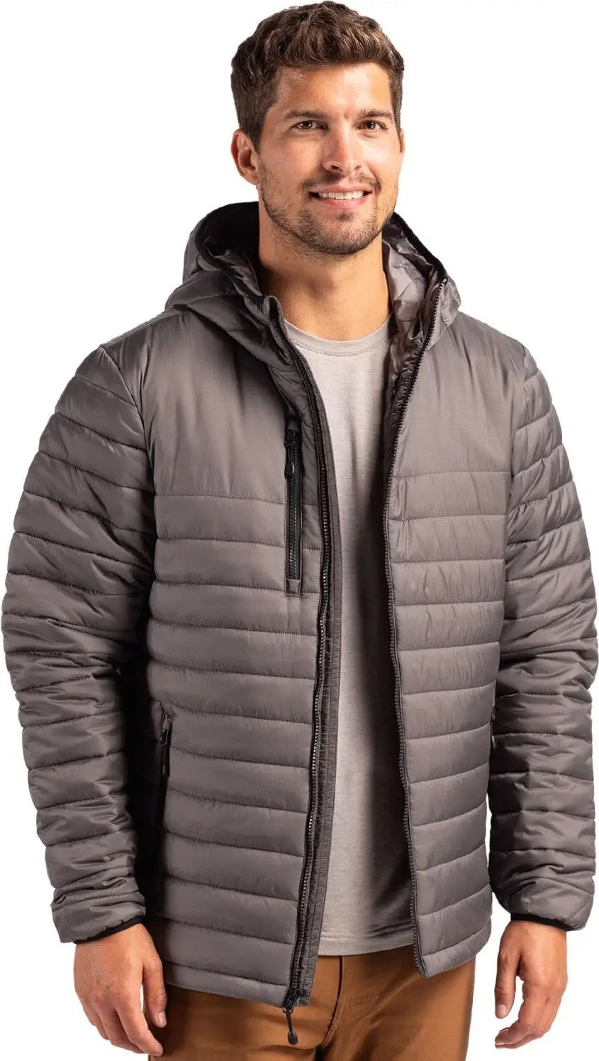 Clique Mqo00081 Valhalla Full Zip Mens Puffer Jacket - Pure Slate