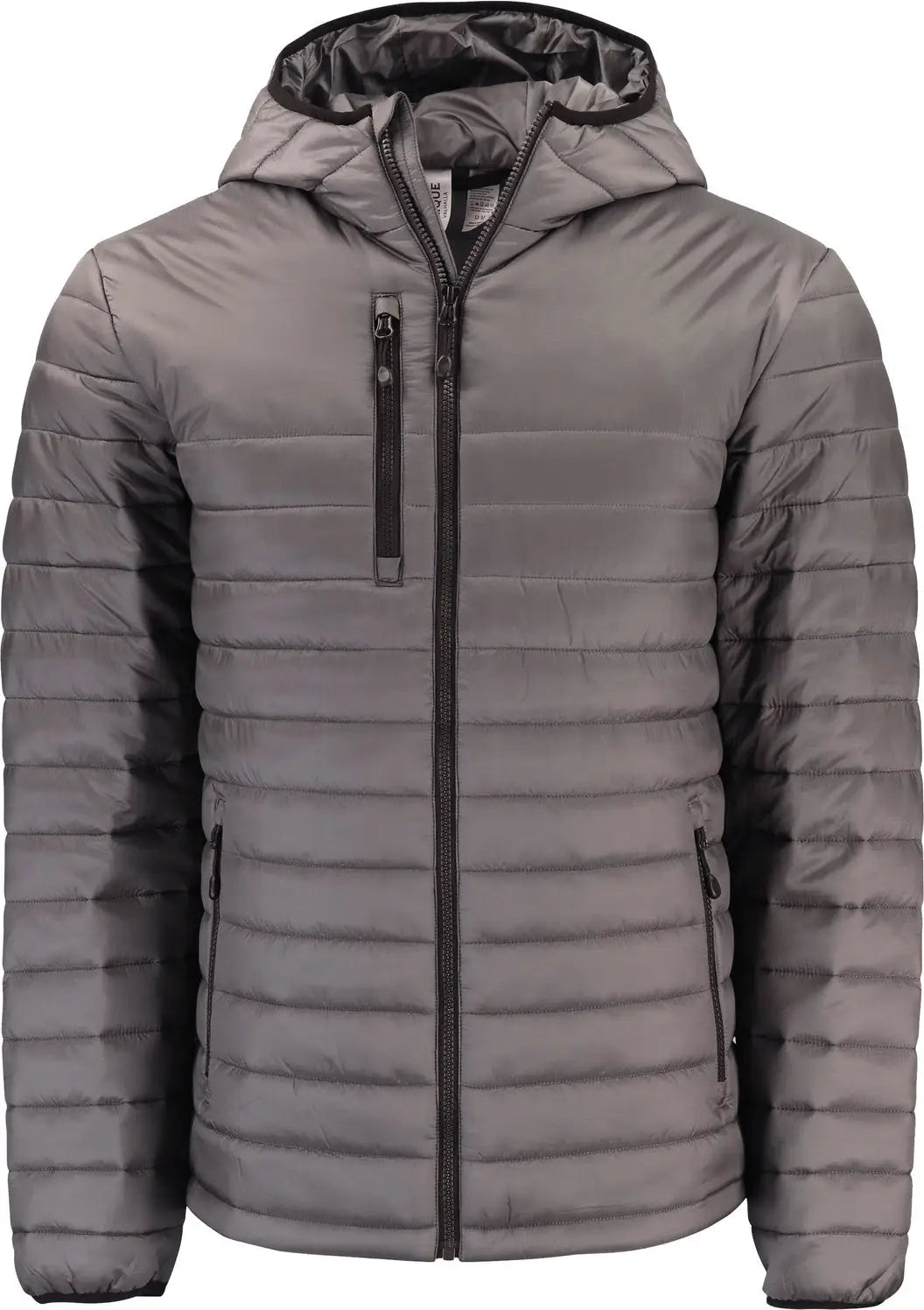 Clique Mqo00081 Valhalla Full Zip Mens Puffer Jacket - Pure Slate