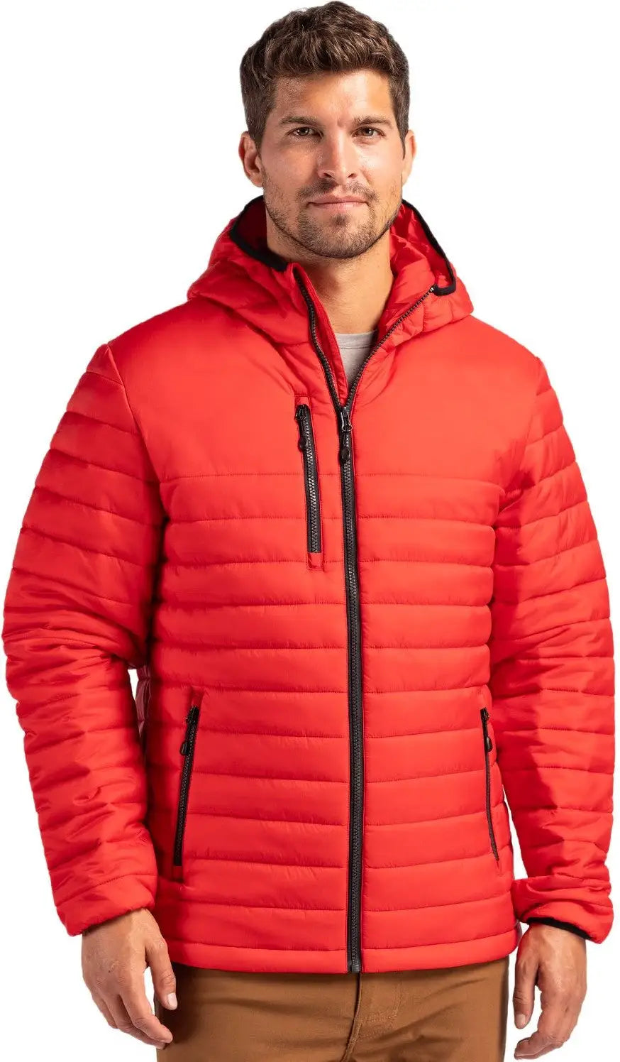 Clique Mqo00081 Valhalla Full Zip Mens Puffer Jacket - Red - Adult s