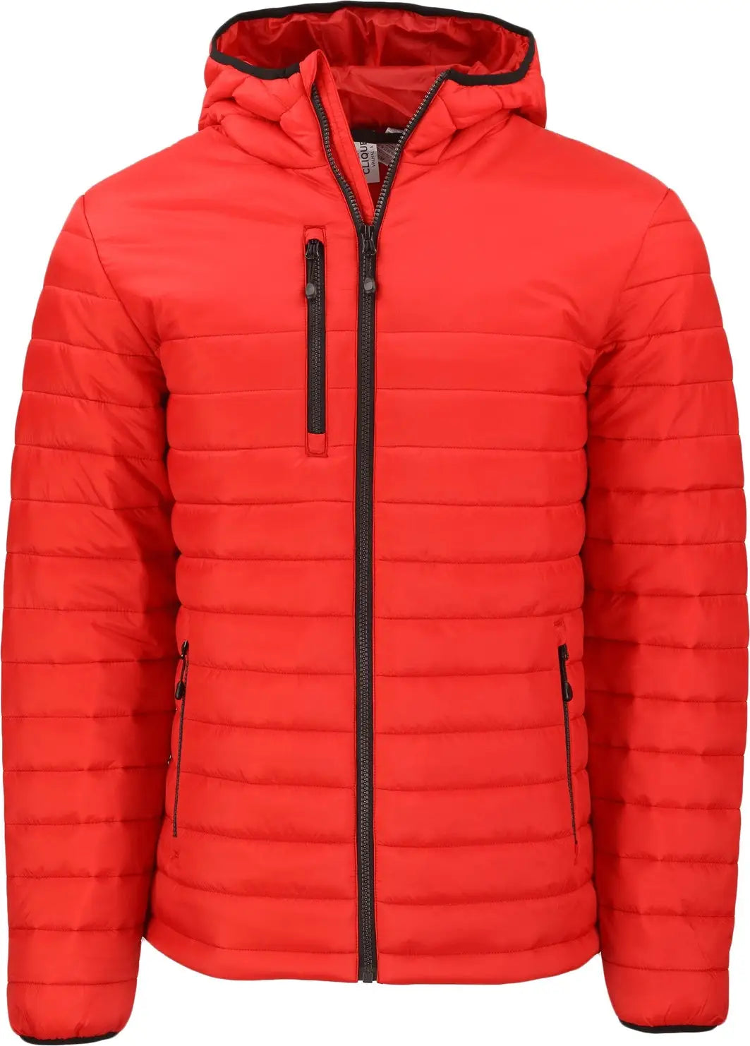 Clique Mqo00081 Valhalla Full Zip Mens Puffer Jacket - Red