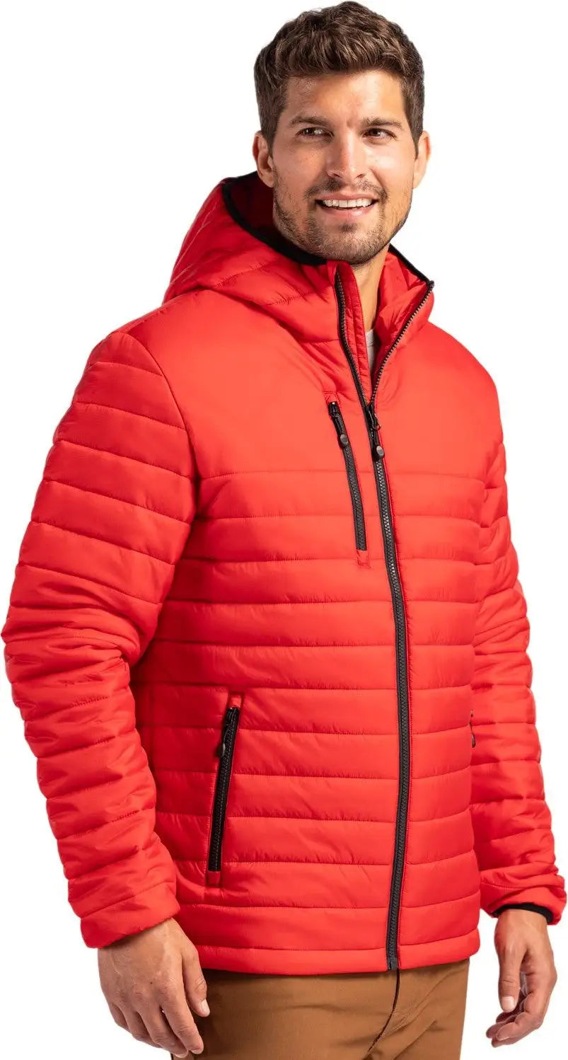 Clique Mqo00081 Valhalla Full Zip Mens Puffer Jacket - Red