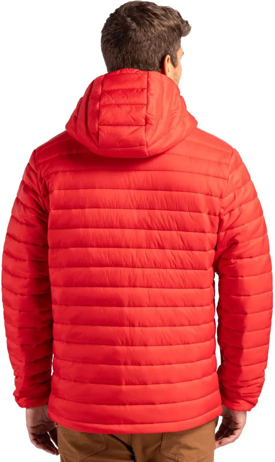 Clique Mqo00081 Valhalla Full Zip Mens Puffer Jacket - Red