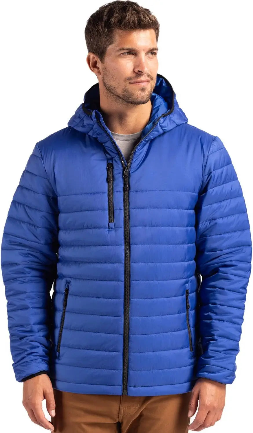 Clique Mqo00081 Valhalla Full Zip Mens Puffer Jacket - Royal Blue - Adult s