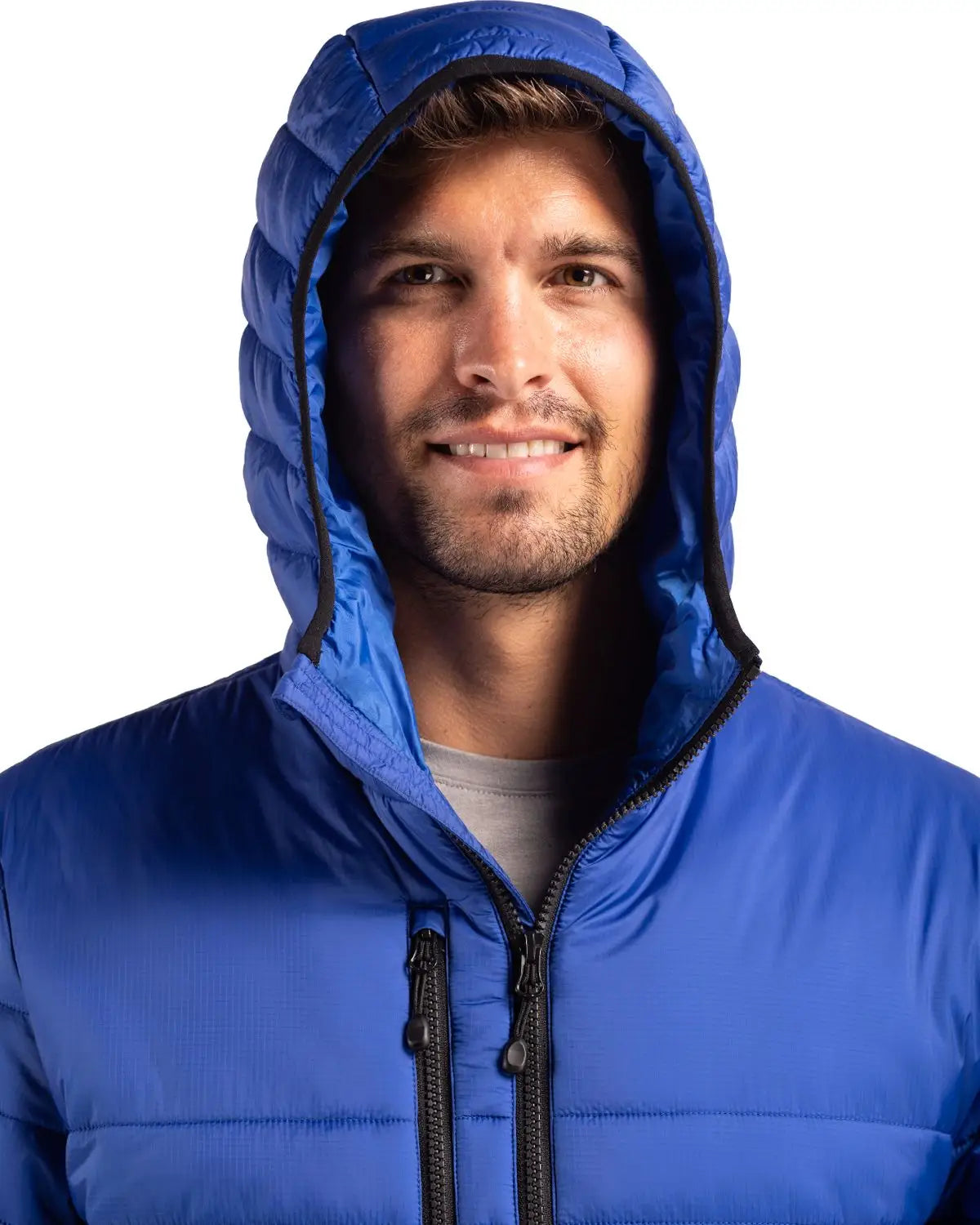 Clique Mqo00081 Valhalla Full Zip Mens Puffer Jacket - Royal Blue