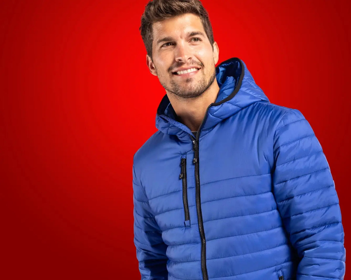 Clique Mqo00081 Valhalla Full Zip Mens Puffer Jacket - Royal Blue