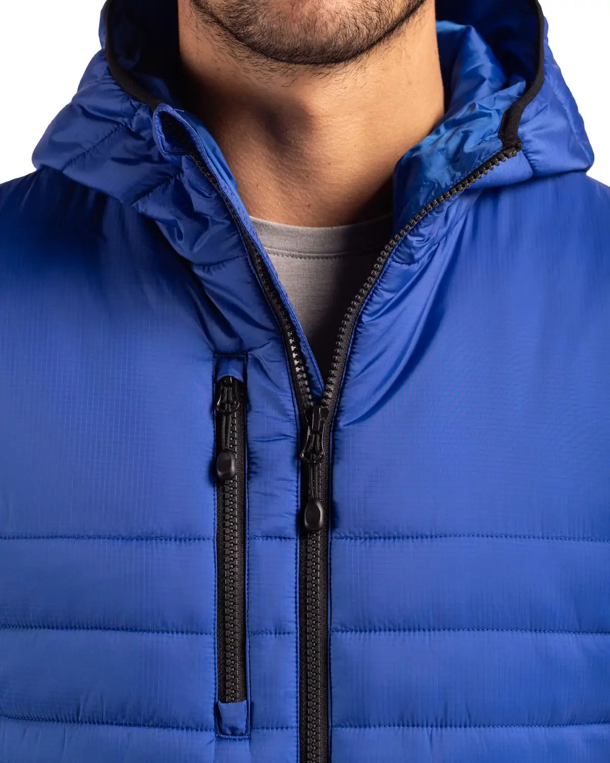 Clique Mqo00081 Valhalla Full Zip Mens Puffer Jacket - Royal Blue
